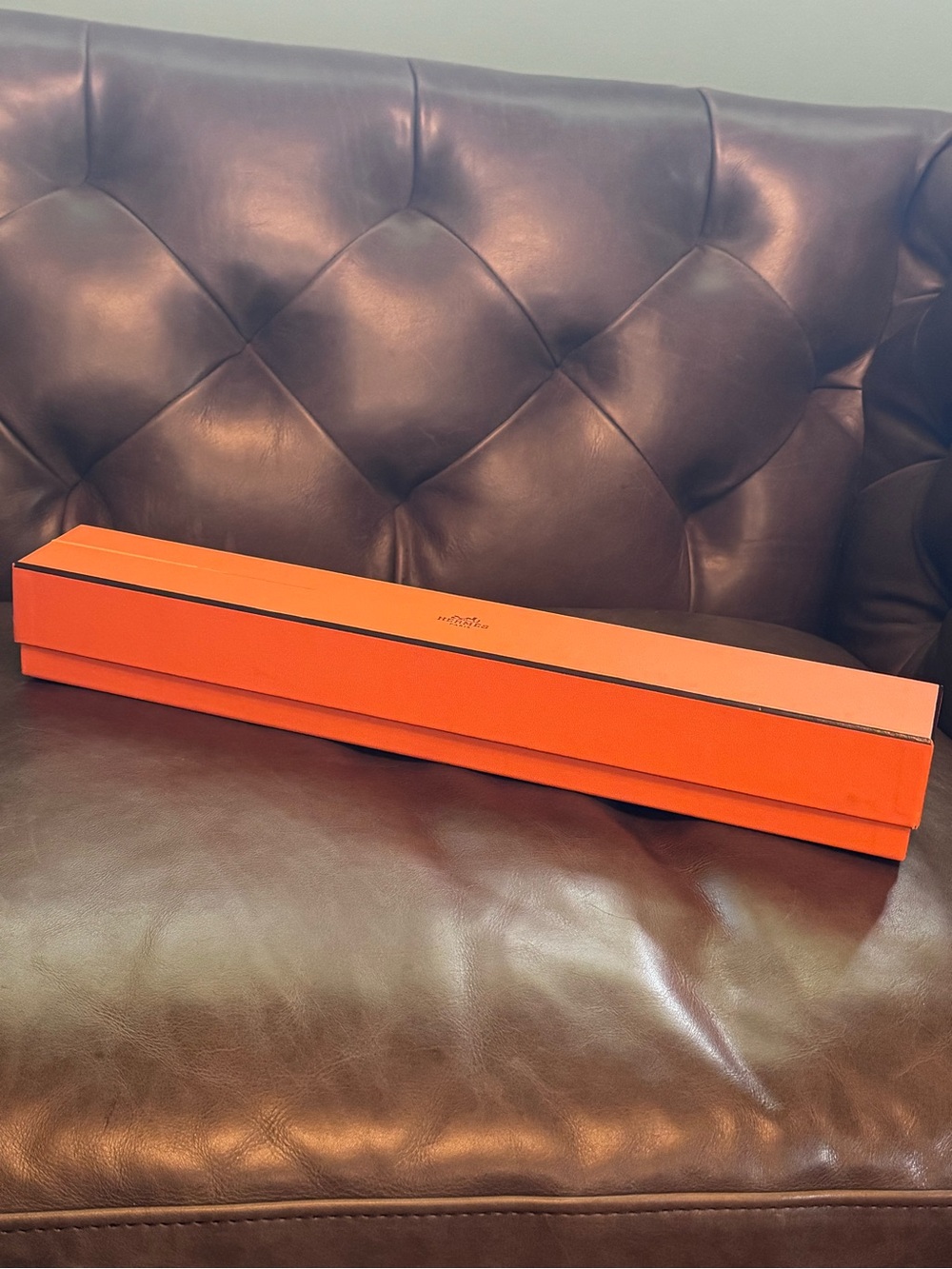 Hermes Orange Long Decorative Box